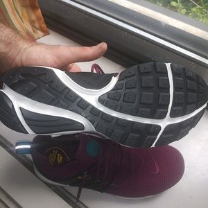 Women nike presto shoes size 8 black and purple